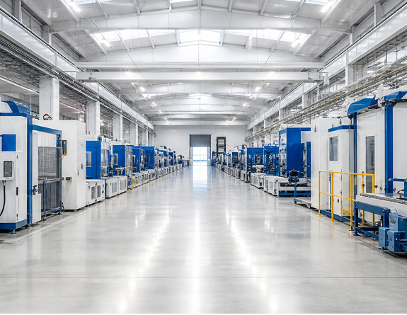 Modern pharmaceutical production hall