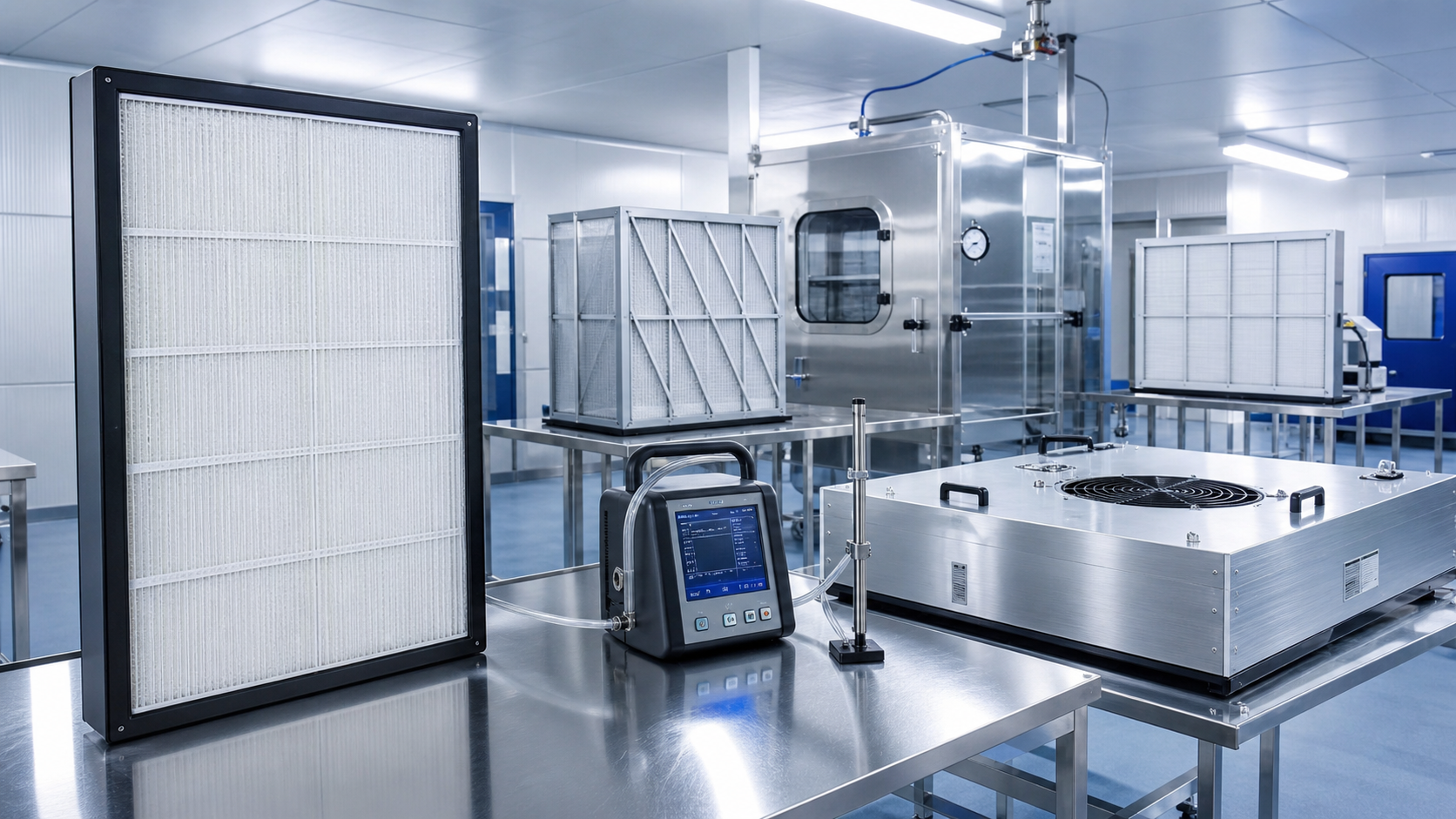 DTAF cleanroom filtration testing lab