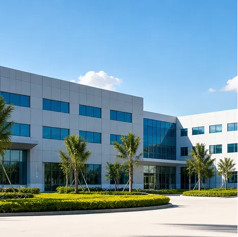 Modern pharmaceutical manufacturing campus